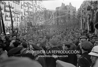 Franco visita Barcelona. enero 1942