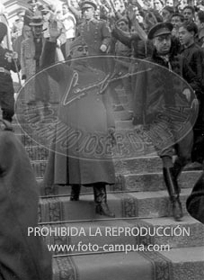 Franco visita Barcelona. enero 1942