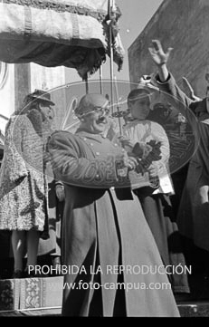 Franco visita Barcelona. enero 1942