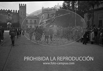 Franco visita Sevilla. 10 febrero de 1942