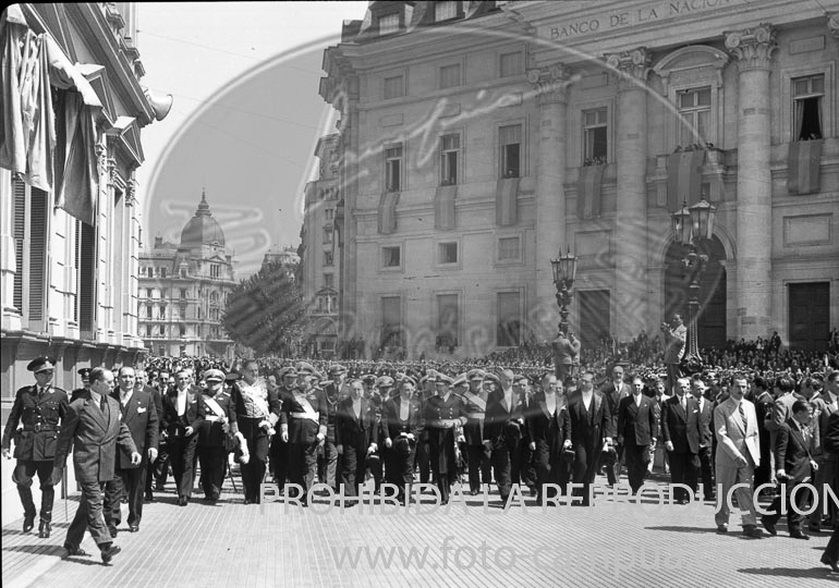 Viaje del Ministaro de AA.EE. de España a Argentina en 1948