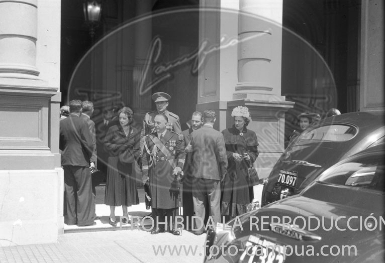 Viaje del Ministaro de AA.EE. de España a Argentina en 1948
