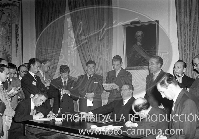 Viaje del Ministaro de AA.EE. de España a Argentina en 1948