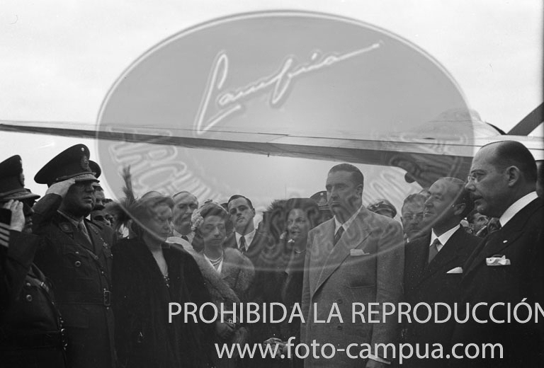 Viaje del Ministaro de AA.EE. de España a Argentina en 1948