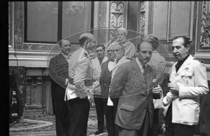 Franco en Las Cortes, manifestación de apoyo