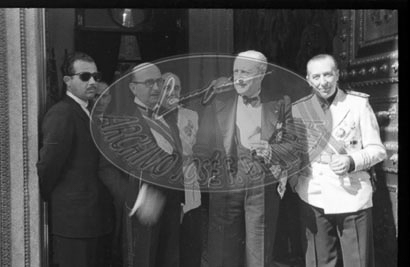 Franco en Las Cortes, manifestación de apoyo