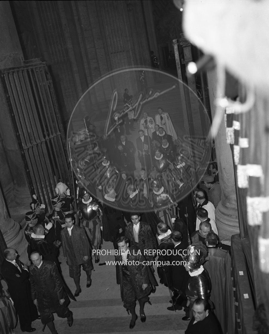 Viaje de Martin Artajo a Roma