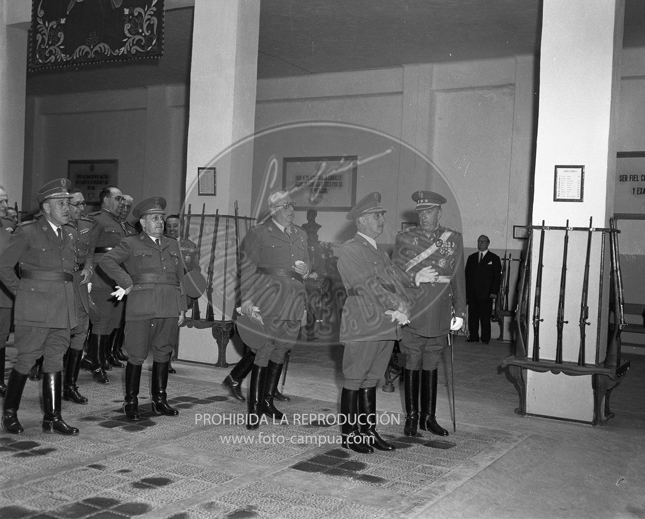 Franco en la Academia de Infanteria de Toledo