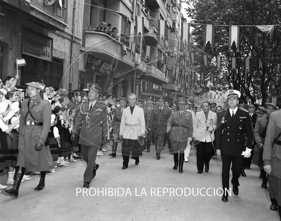 Visita de Franco a Bilbao junio 1950