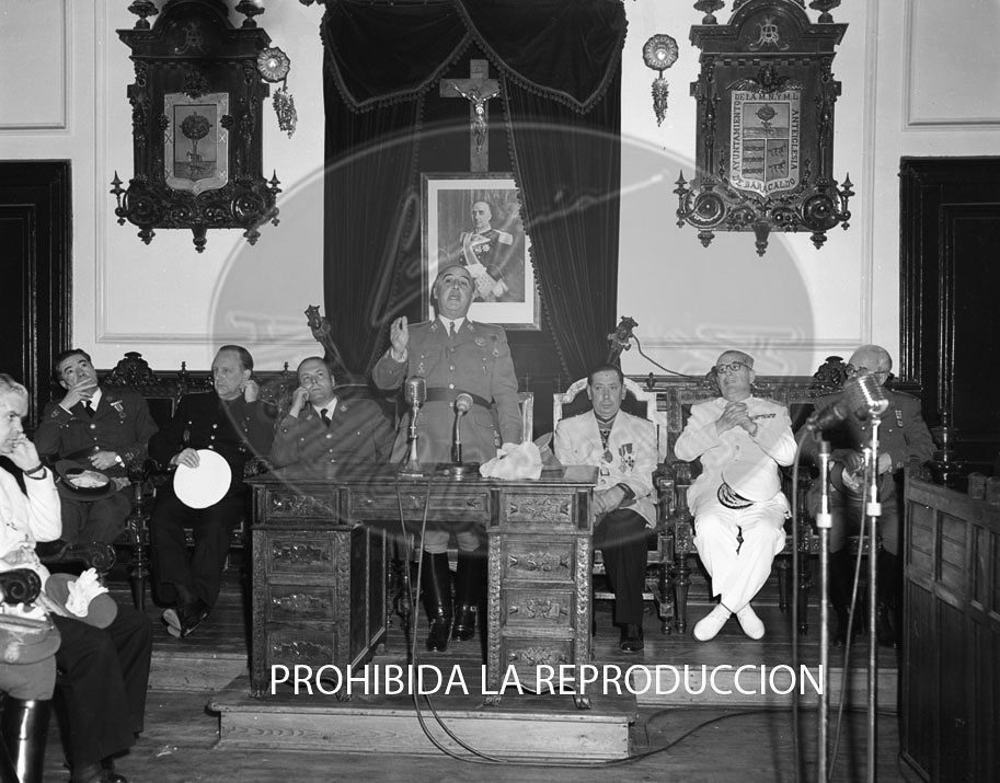 Visita de Franco a Bilbao junio 1950