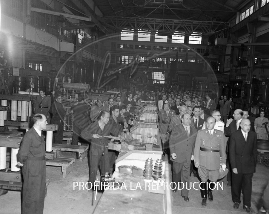 Visita de Franco a Bilbao junio 1950