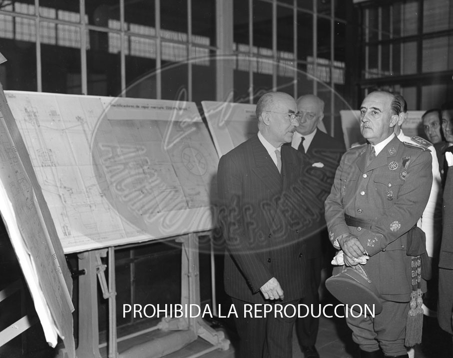 Visita de Franco a Bilbao junio 1950