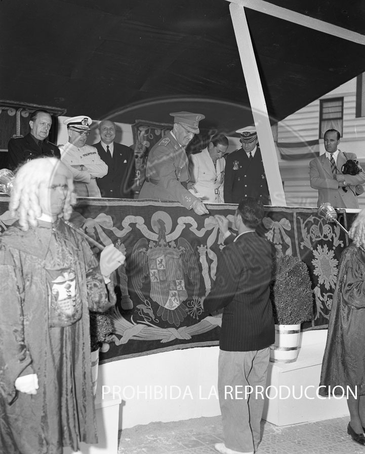 Visita de Franco a Bilbao junio 1950