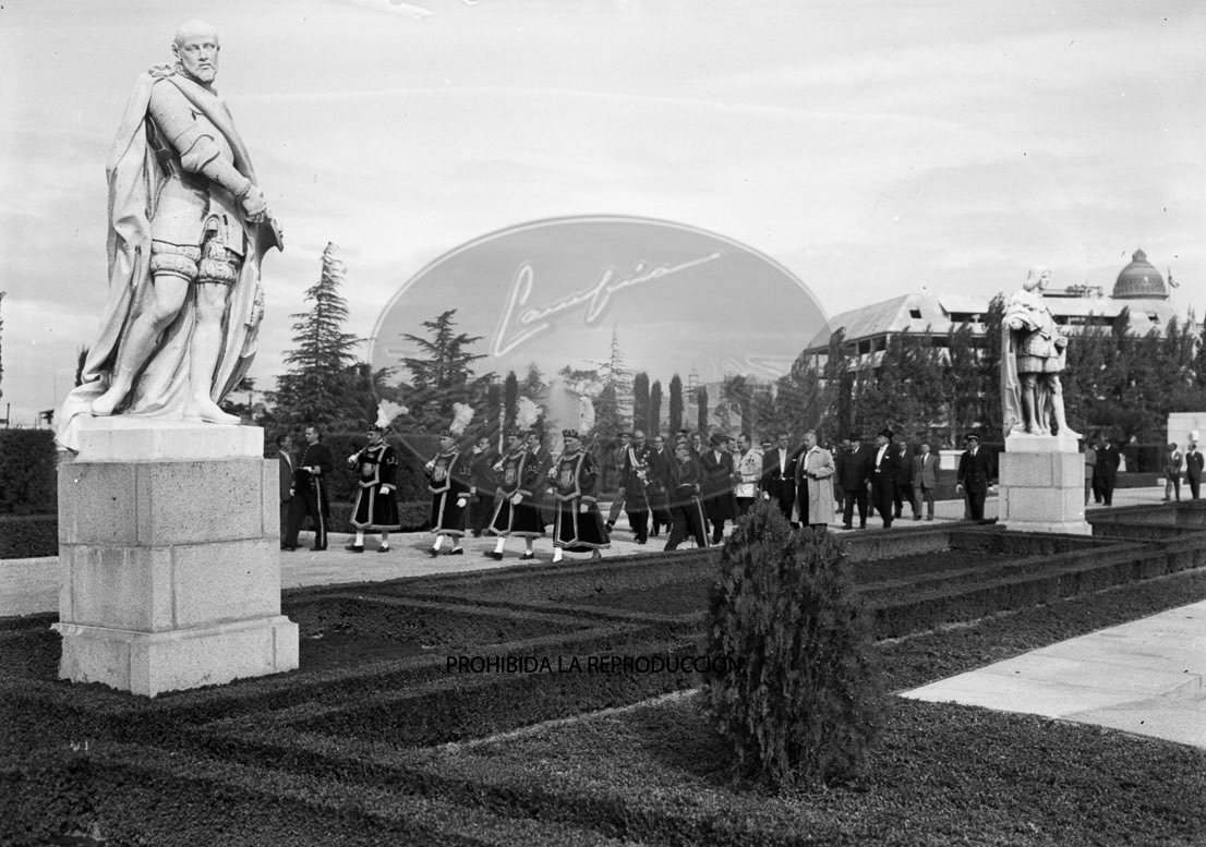 Inauguración de los jardines de Palacio