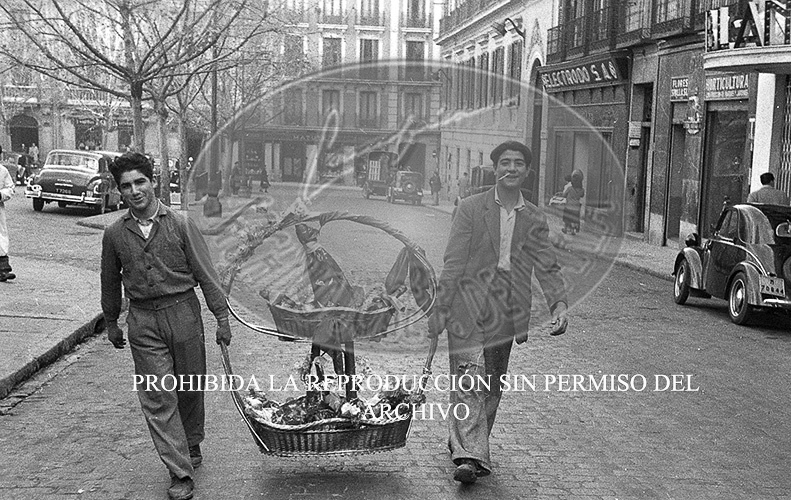 Reparto cestas navidad 1950