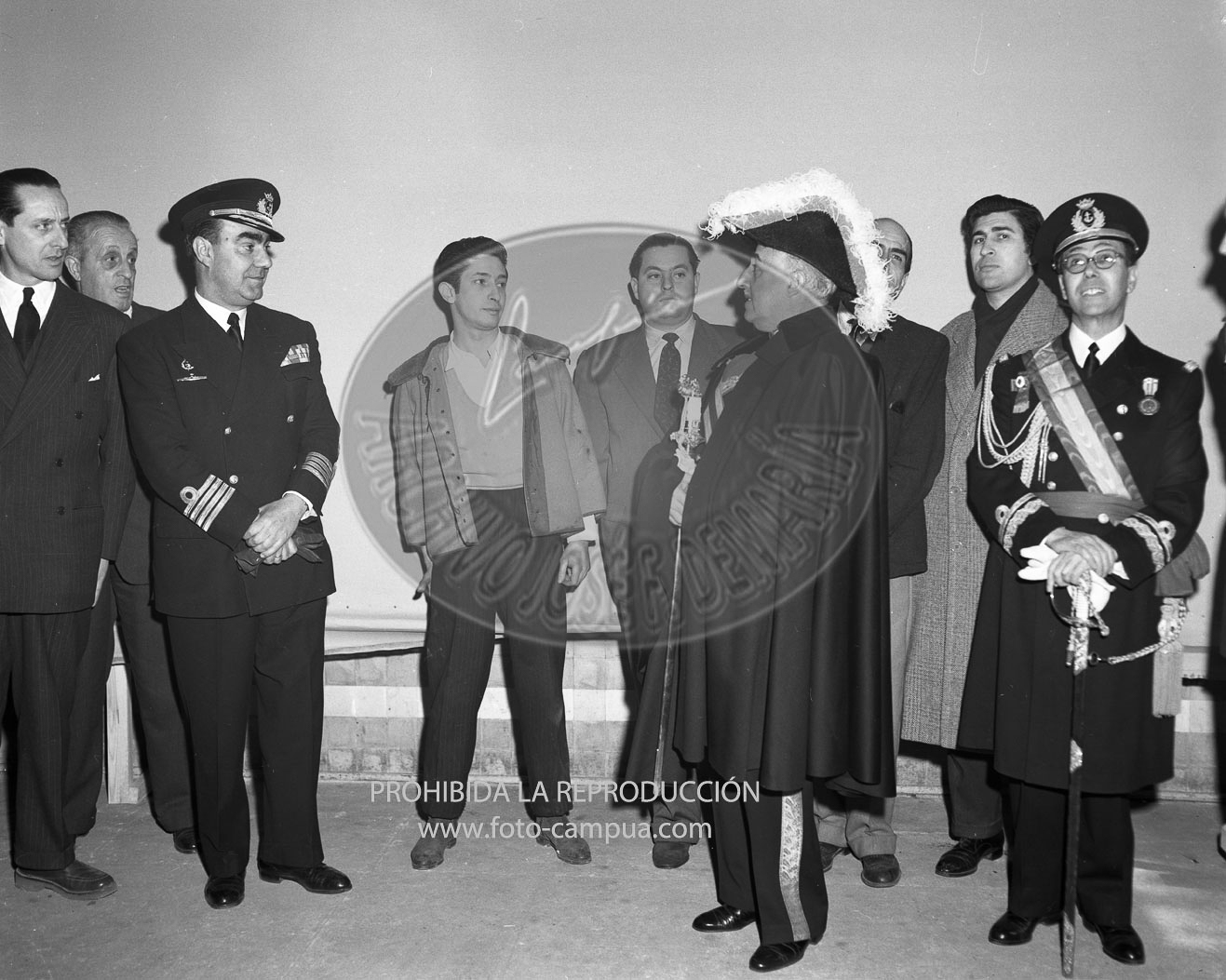 Franco con el pintor Romero Resendi