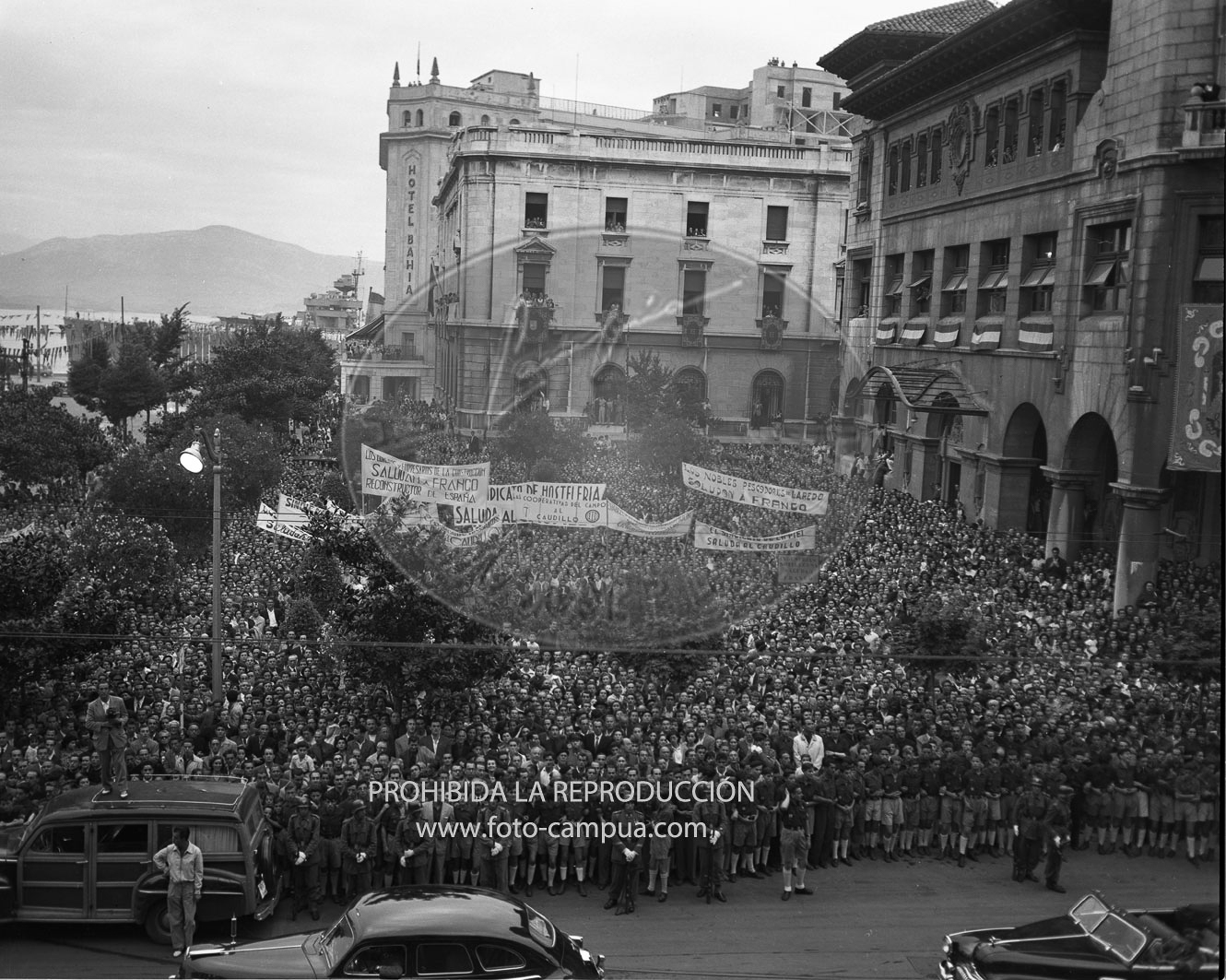 Visita de Franco a Santander 1952