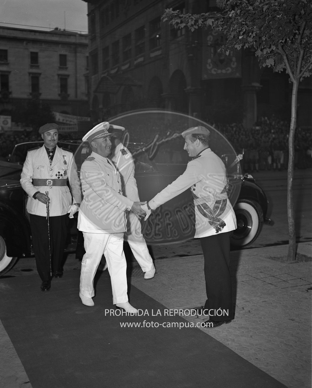 Visita de Franco a Santander 1952