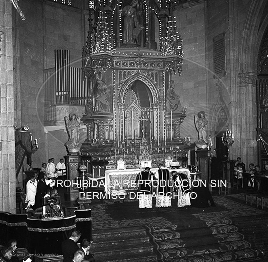 Funeral por Eva Perón en San Sebastián.