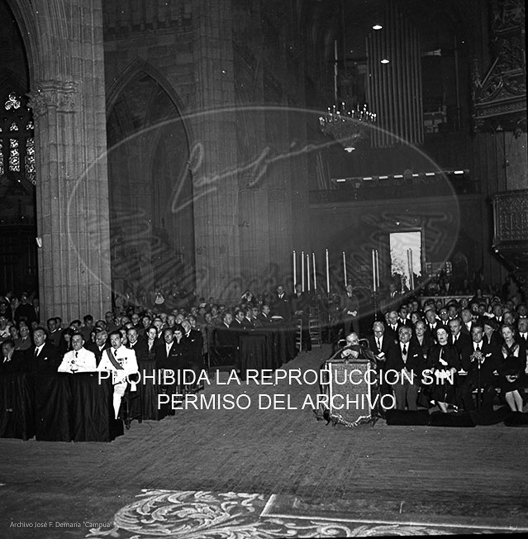 Funeral por Eva Perón en San Sebastián.