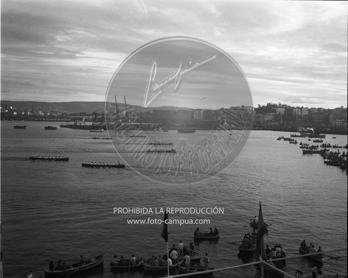 Entrega de trofeos regatas de San Sebastian 1952