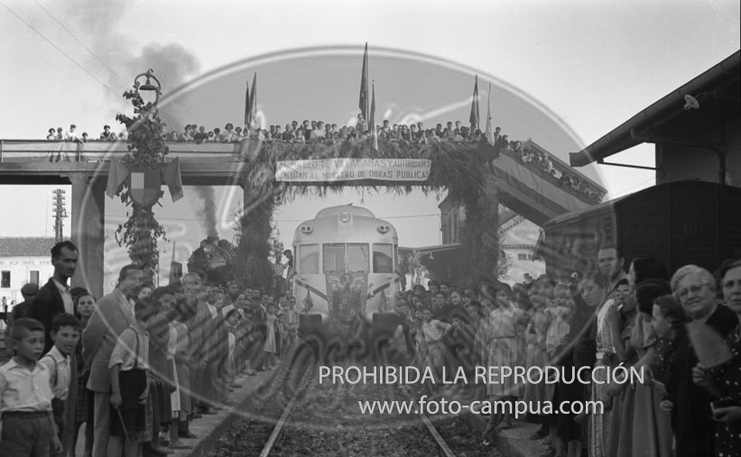 Inauguracion de la línea férrea Villacañas a Santa Cruz de la Zarza