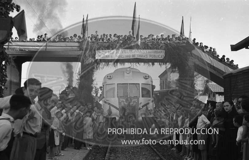 Inauguracion de la línea férrea Villacañas a Santa Cruz de la Zarza