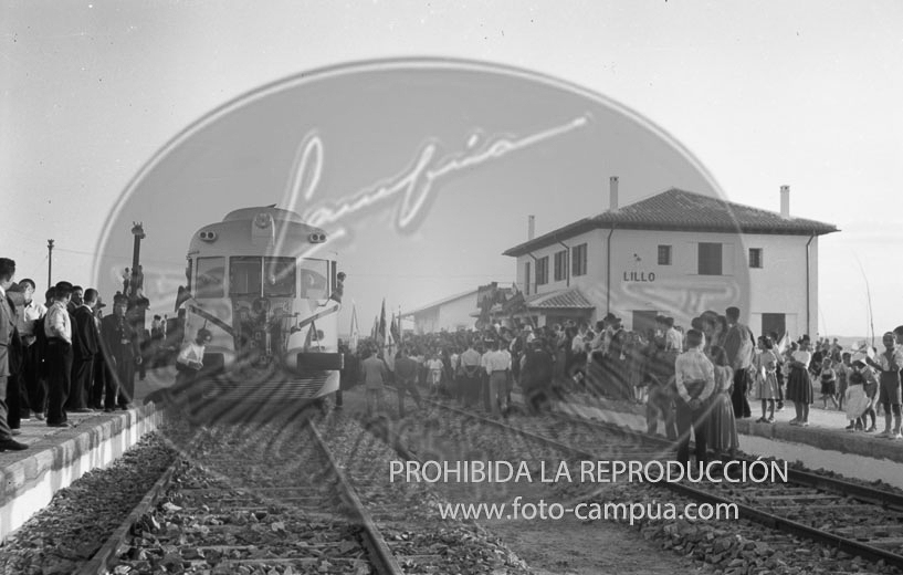 Inauguracion de la línea férrea Villacañas a Santa Cruz de la Zarza