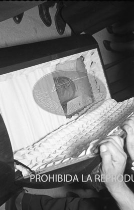 Llegada a Barajas de los restos mortales de Juan Ramón Jimenez