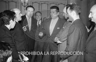 Entrega del Premio Planeta 1958 a Fernando Bermudez de Castro y Rebellón