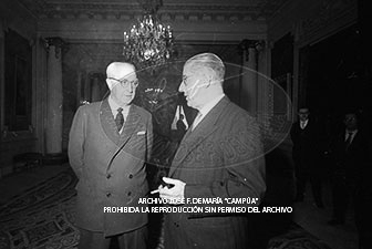 Consejo de Ministros en el Palacio de Pedralbes, mayo 1960