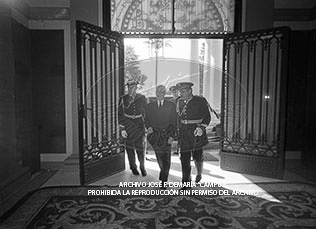 Consejo de Ministros en el Palacio de Pedralbes, mayo 1960