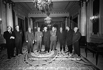 Consejo de Ministros en el Palacio de Pedralbes, mayo 1960