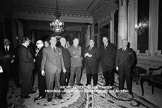 Consejo de Ministros en el Palacio de Pedralbes, mayo 1960
