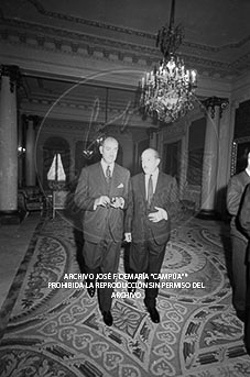 Consejo de Ministros en el Palacio de Pedralbes, mayo 1960