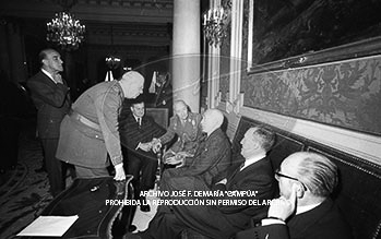 Consejo de Ministros en el Palacio de Pedralbes, mayo 1960