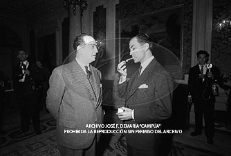 Consejo de Ministros en el Palacio de Pedralbes, mayo 1960