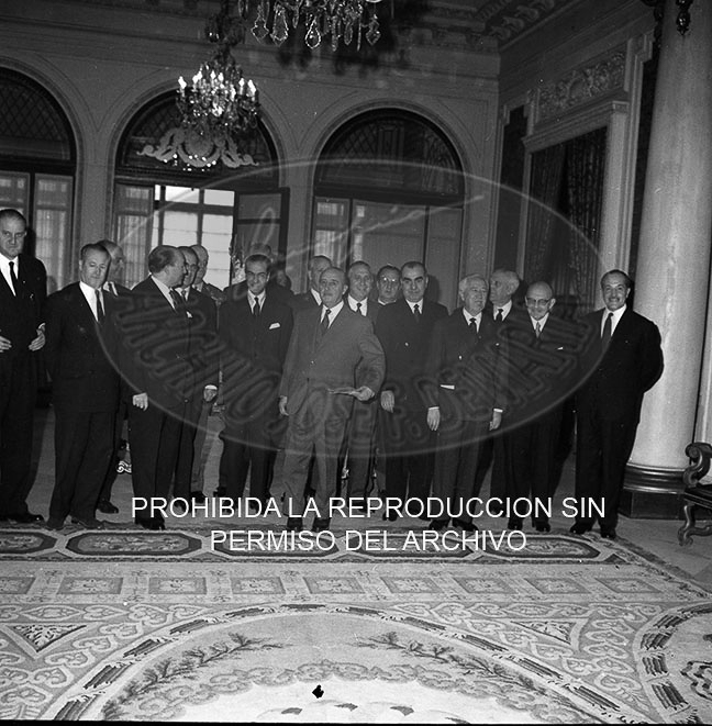 Consejo de Ministros en el Palacio de Pedralbes, mayo 1960