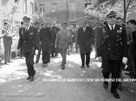 Franco en la facultad de farmaciia de la Universidad de Barcelona.