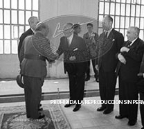 Franco en la facultad de farmaciia de la Universidad de Barcelona.