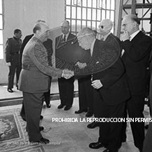 Franco en la facultad de farmaciia de la Universidad de Barcelona.