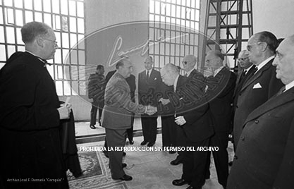Franco en la facultad de farmaciia de la Universidad de Barcelona.