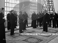 Franco en la facultad de farmaciia de la Universidad de Barcelona.