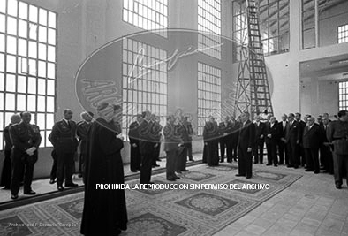 Franco en la facultad de farmaciia de la Universidad de Barcelona.