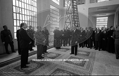 Franco en la facultad de farmaciia de la Universidad de Barcelona.