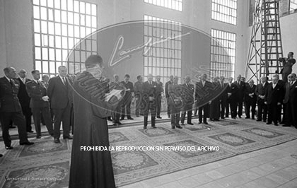 Franco en la facultad de farmaciia de la Universidad de Barcelona.