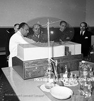 Franco en la facultad de farmaciia de la Universidad de Barcelona.