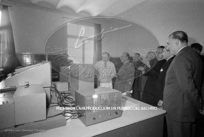 Franco en la facultad de farmaciia de la Universidad de Barcelona.