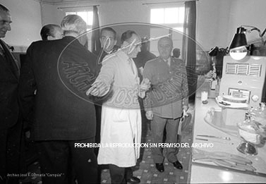 Franco en la facultad de farmaciia de la Universidad de Barcelona.