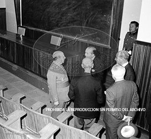 Franco en la facultad de derecho de la Universidad de Barcelona.